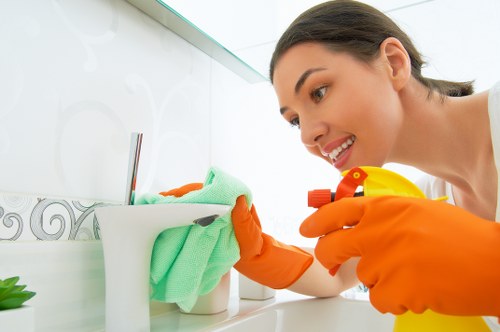 Professional window cleaning improving a home exterior
