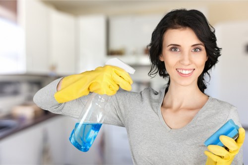 Spot cleaning a rug stain with gentle cleaning solution