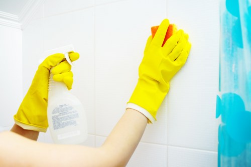 Bathroom limescale removal for end of tenancy cleaning in London
