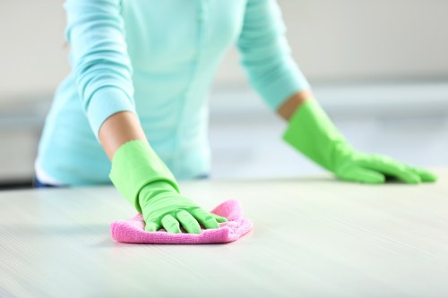 Bathroom deep clean during move out cleaning