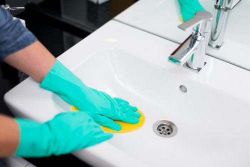 Professional cleaners preparing a Bromley rental property