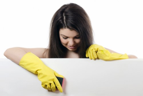 Room-by-room domestic cleaning inside a family home