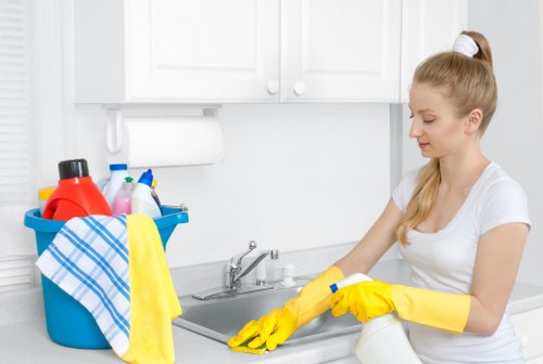 Professional deep cleaning of office desks and shared surfaces